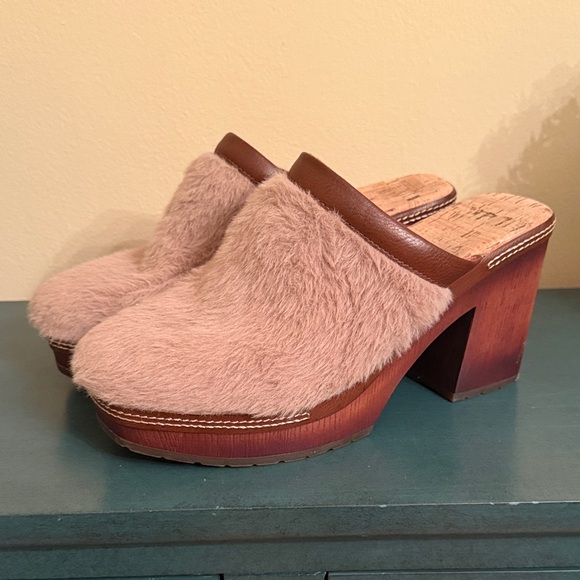 Korks Kork-Ease Lori Faux Fur Clog Mules Slip On - Picture 2 of 6